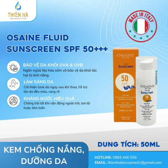 Osaine Fluid Sunscreen Spf 50+++