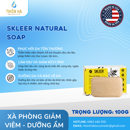 Xà Phòng Skleer Natural Soap 100g