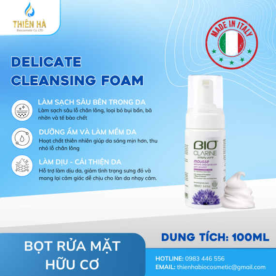 Bioclarine Delicate Cleansing Foam 100ml